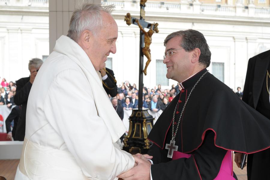 D. José Cordeiro com Papa Francisco